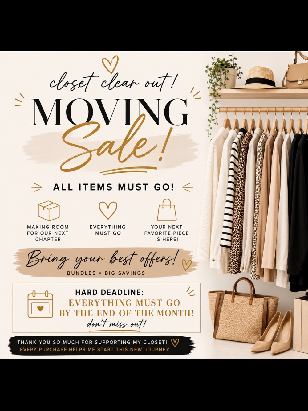 🚚 Closet Clear Out | Everything Must Go | Bundle & Make Your Best Offer!